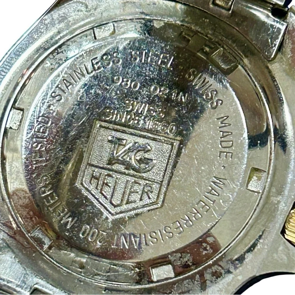 Vintage Heuer Professional 200 Meters Two-Tone Diver Watch w/ Box & Papers